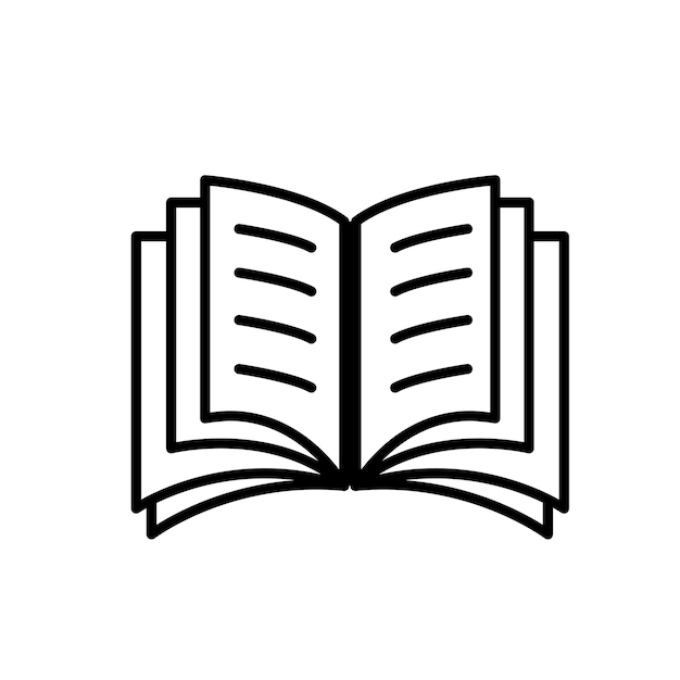 Cubierta a ícono Transformando libros en íconos plantilla vectorial de logotipo diseño plano de moda
