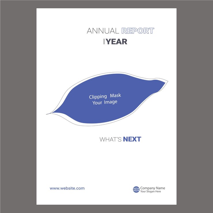 Vector cubierta del informe anual