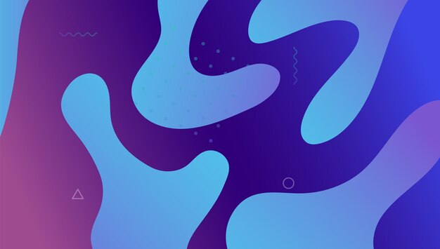 Cubierta de líquido. Patrón móvil. Diseño de plástico violeta. Página de inicio de tecnología. Fondo abstracto de flujo. Ilustración futurista de color. Pantalla moderna. Página creativa. Cubierta líquida magenta