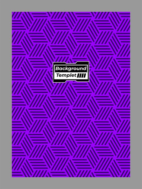 cubierta púrpura para un fondo púrpura con cuadrados púrpuras y un diseño negro y púrpura