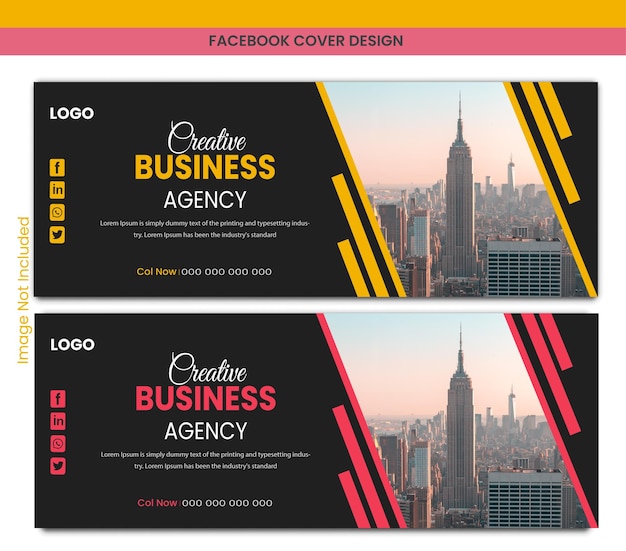 Cubierta de resumen vectorial gratuita de Facebook