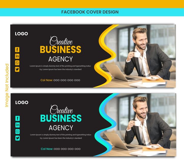 Cubierta de resumen vectorial gratuita de Facebook