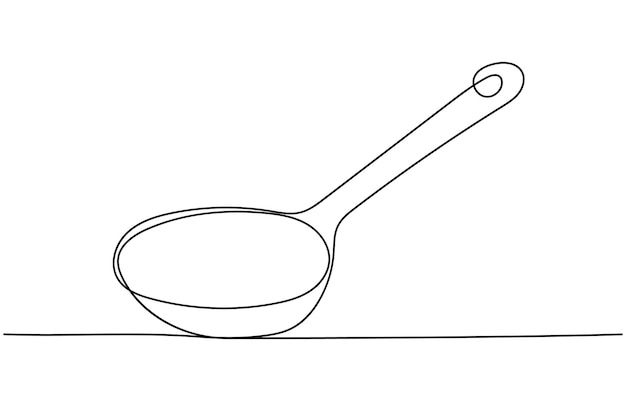 cubiertas de colocación de cucharas y horquillas dibujo continuo de una línea cubiertos de mesa ilustración de línea continua dibujo de línea