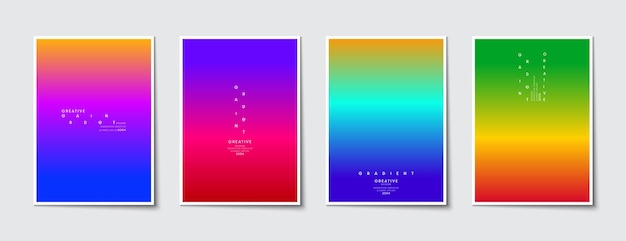 Cubiertas de diseño de escenografía con fondo de gradiente multicolor borroso abstracto Ideas para póster y pancarta