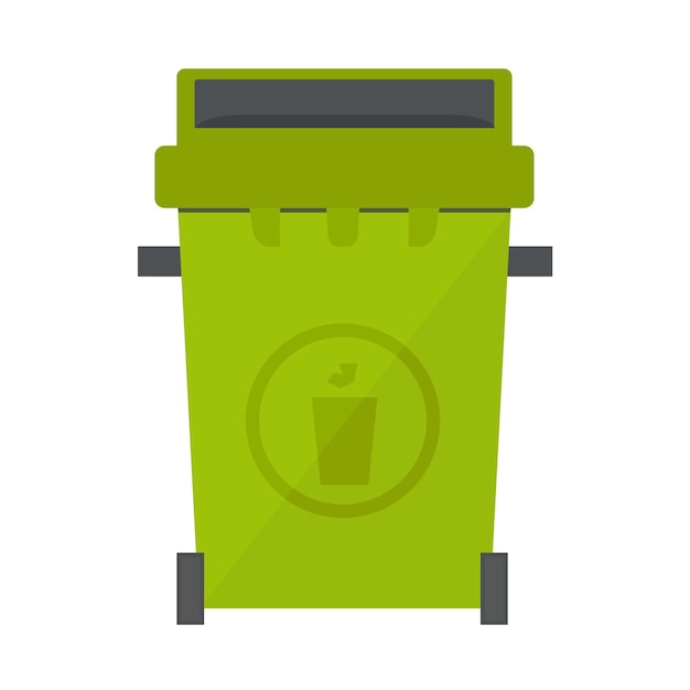 Cubo de basura plano