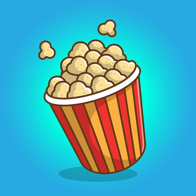 Cubo de palomitas de maíz
