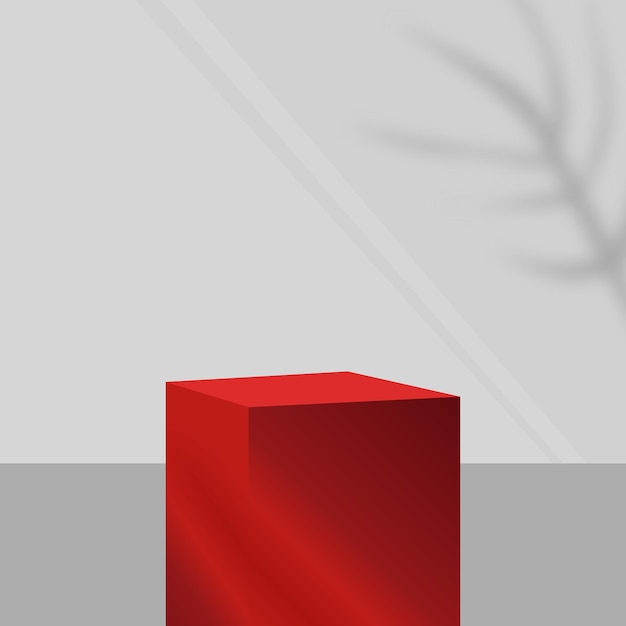 un cubo rojo con un fondo negro que dice encerrado