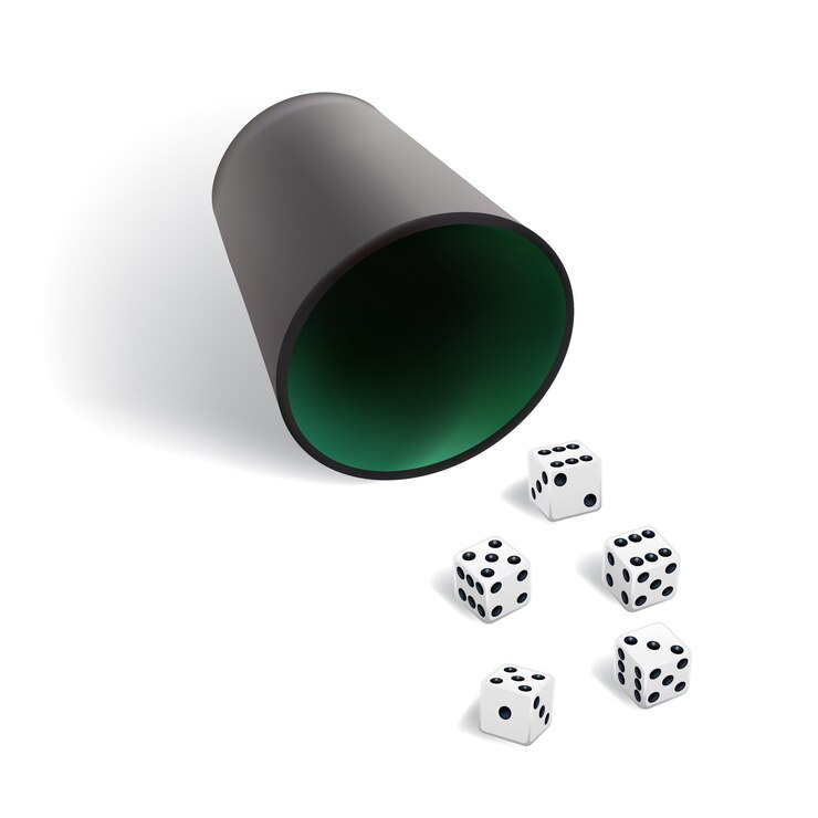 Vector cubos blancos con cubilete