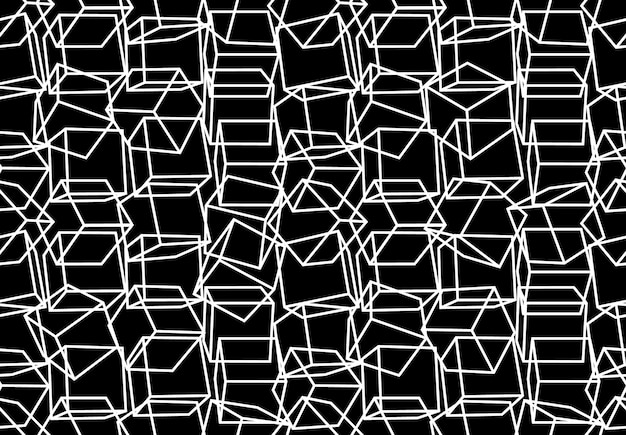 Cubos isométricos blancos textura sin costuras vector patrón geométrico sin costuras geometría