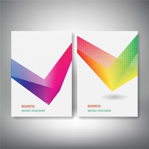 Vector cubra el cartel moderno de la composición abstracta del color del arco iris.