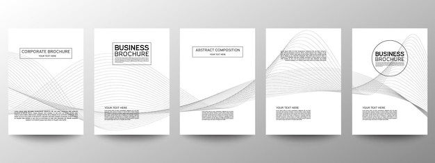 Vector cubrir conjunto minimalista geométrico