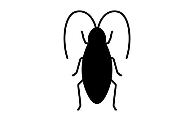 Cucaracha un simple ícono de plagas desagradables