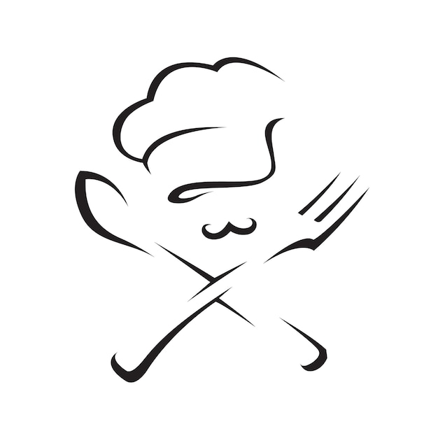 cuchara tenedor y chef