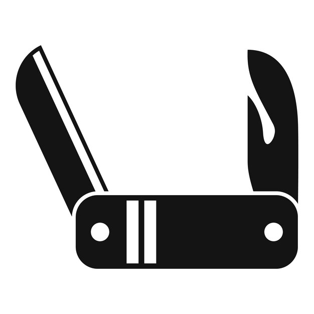 Cuchillo de bolsillo plegable abierto con cuchilla afilada para acampar