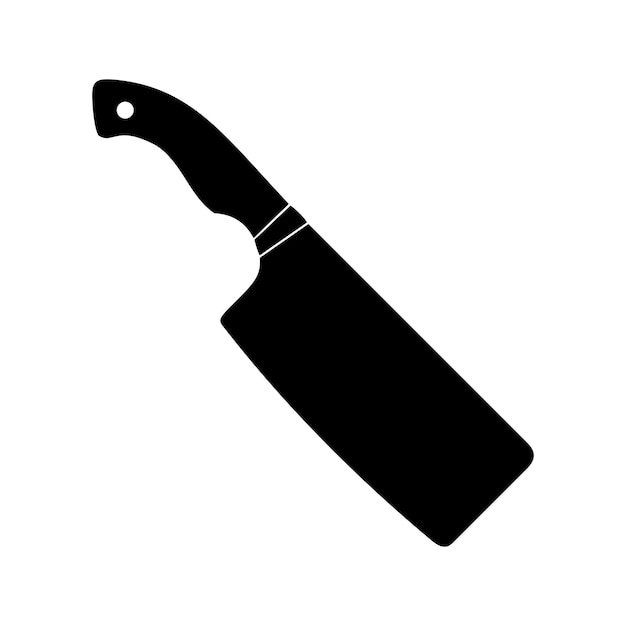Cuchillo de carne, cuchillo de cocina, equipo de cocción, icono de cocina, cuchillos de cocina, cortador con mango afilado