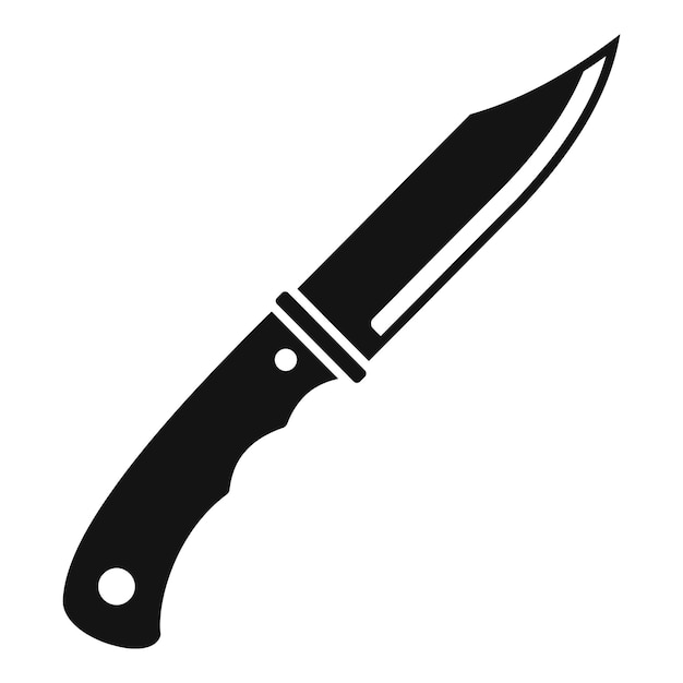Cuchillo de caza con mango de madera