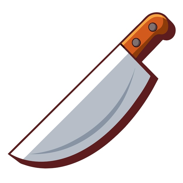 El cuchillo del chef es un dibujo animado de clipart.
