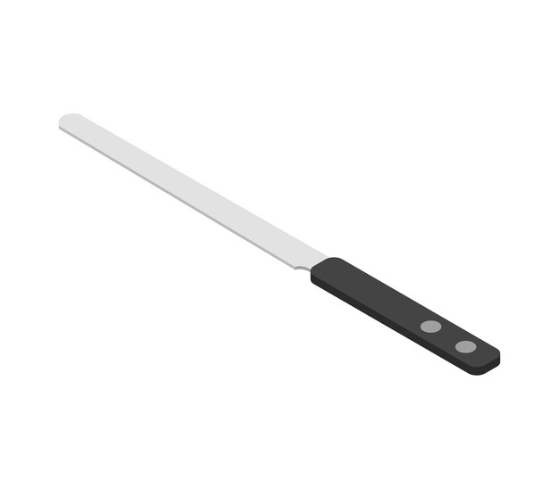 Cuchillo de cocina isométrica