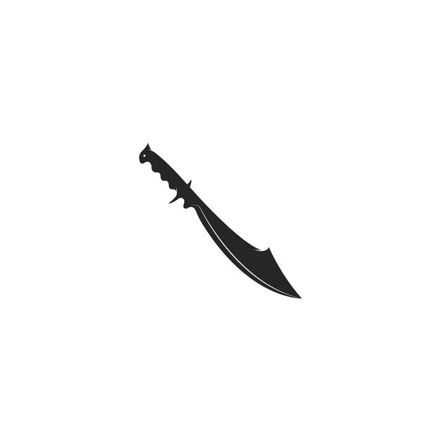 cuchillo, icono, vector, ilustración