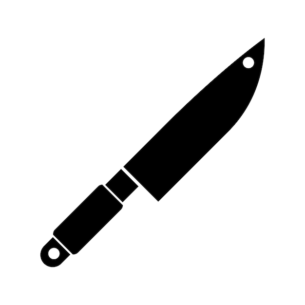cuchillo, icono, vector