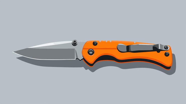 Vector cuchillo de pluma aislado de diseño de emergencia en estilo vectorial para uso profesional