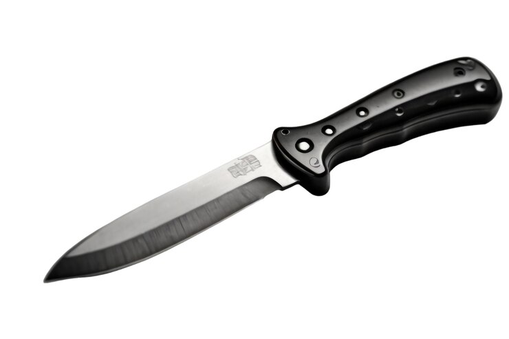 Vector un cuchillo que tiene la palabra " l " en él