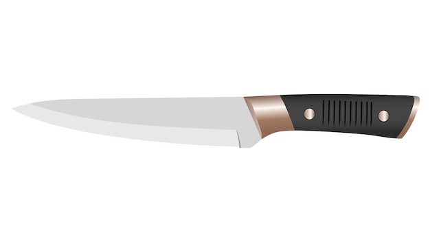 cuchillos de chef, cuchillos de carne de carnicero para carnicería, cuchillos de corte de carne, conjunto de iconos de cubiertos - vector