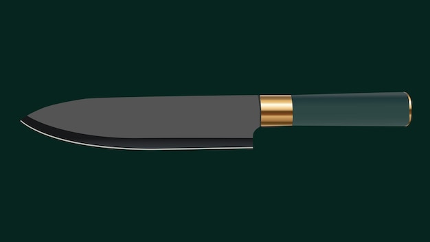 cuchillos de chef, cuchillos de carne de carnicero para carnicería, cuchillos de corte de carne, conjunto de iconos de cubiertos - vector