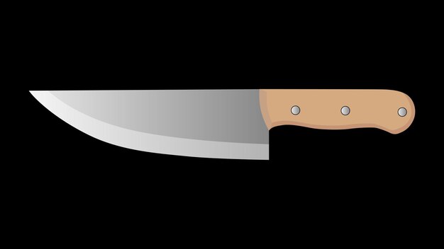 cuchillos de chef, cuchillos de carne de carnicero para carnicería, cuchillos de corte de carne, conjunto de iconos de cubiertos - vector