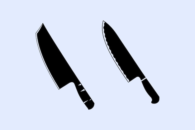 Cuchillos de cocina silueta Varias colecciones