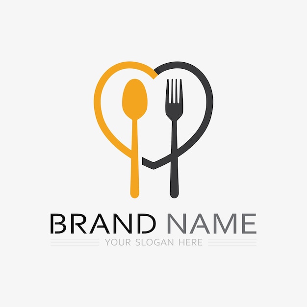 CUCINA Y CHEF LOGO ICONA de la comida RESTO Y CAFÉ VECTOR de diseño