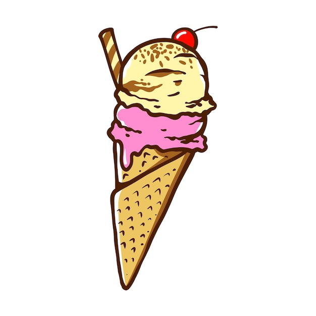 Vector cucurucho de helado