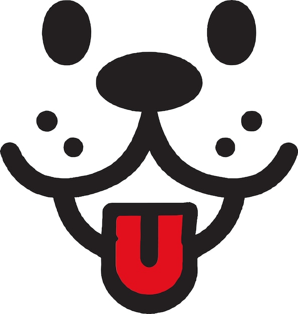 Cuddle Buddy Un diseño de icono de perro dulce