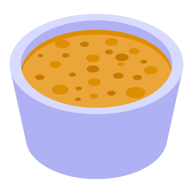 Un cuenco de cerámica lleno de sopa de lentejas