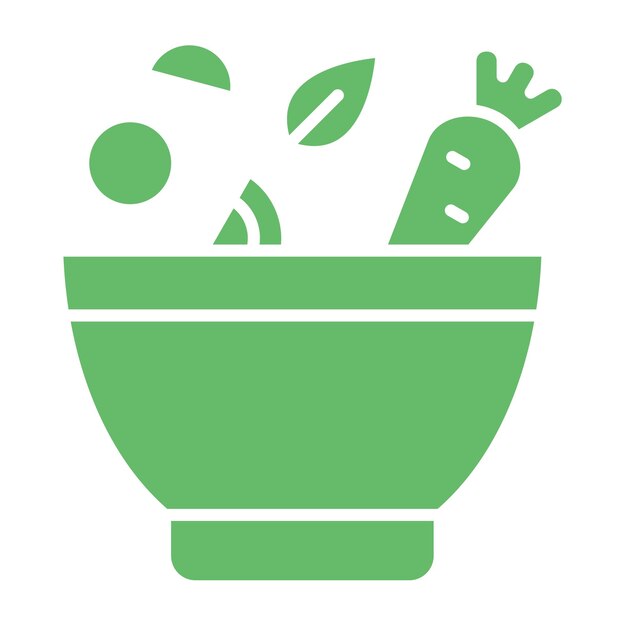 un cuenco verde con una planta en él que tiene la palabra en el medio