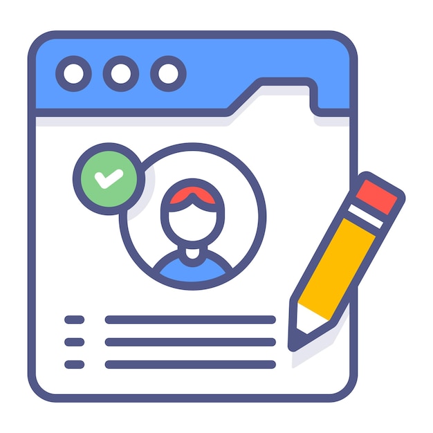 cuenta web Conceptos modernos de diseño Ilustración vectorial