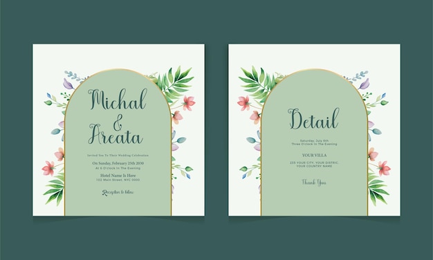 Cuentos de flores florales en Instagram para bodas florales en acuarela