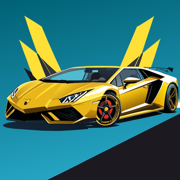 Vector cuerpo completo lamborghini aventador lp7504 roadster superveloce 4k ilustración vectorial de alta calidad