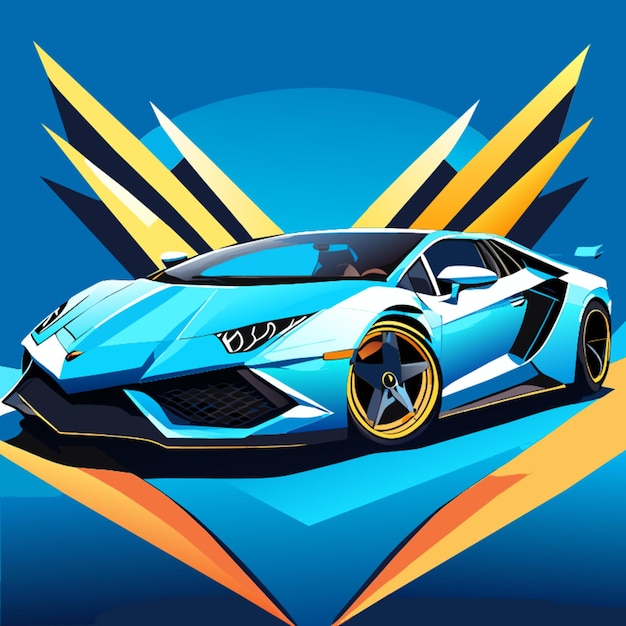 Vector cuerpo completo lamborghini aventador lp7504 superveloce roadster 4k ilustración vectorial de alta calidad