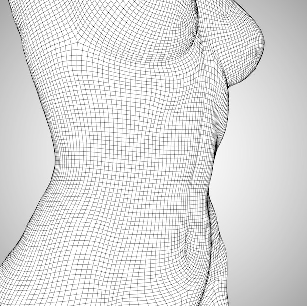 Vector cuerpo desnudo femenino sobre un fondo blanco en poses sexuales