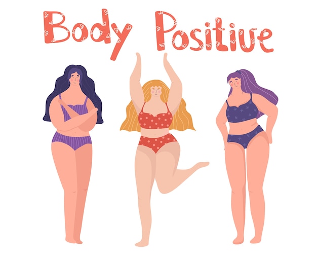 Cuerpo positivo. Mujeres felices.