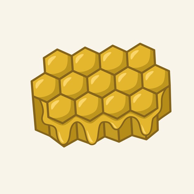 Cuervo de miel con diseño vectorial de gotas de miel