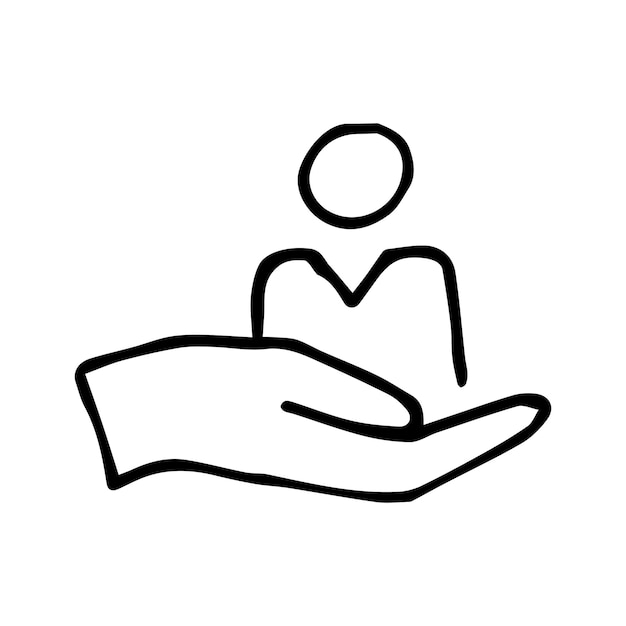 cuestionario de personal cliente garabatos vector de búsqueda de trabajo en un fondo blanco