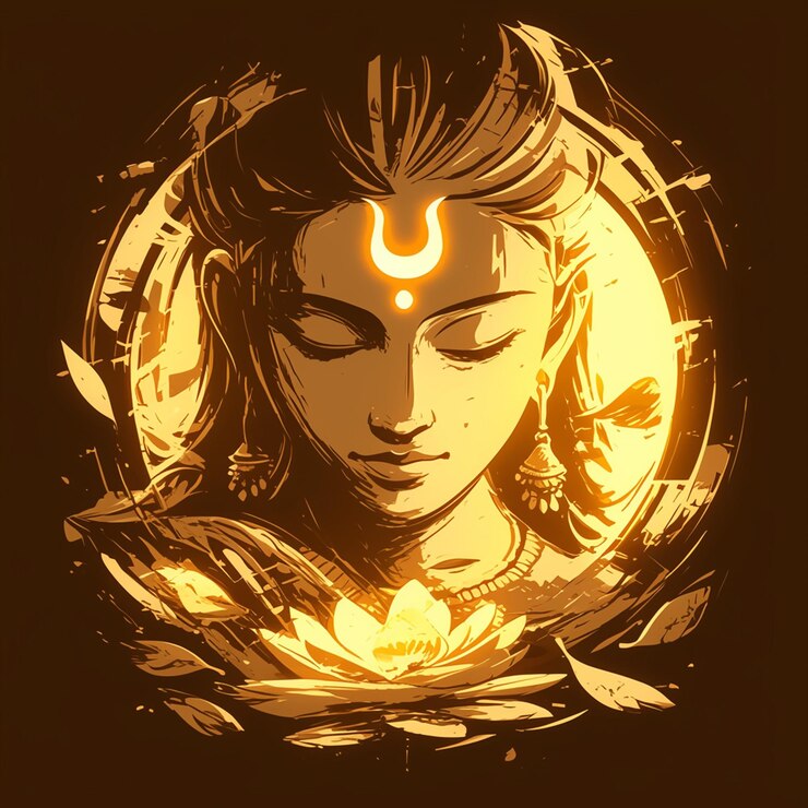 Vector cuevas de ajanta con antiguos frescos