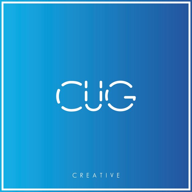 CUG Premium Vector último diseño de logotipo Diseño creativo de logotipo Ilustración vectorial Logotipo mínimo Monograma