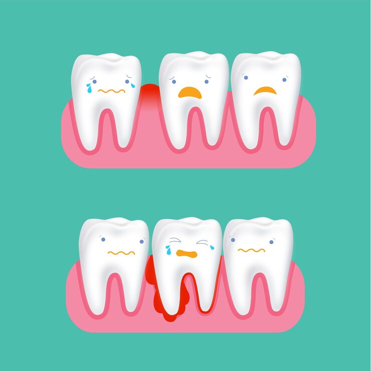 Vector cuidado dental gratuito de dibujos animados vectoriales