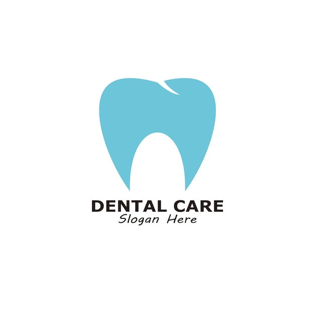 Cuidado dental logo ilustración vector símbolo