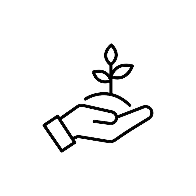 Cuidado del icono de la planta