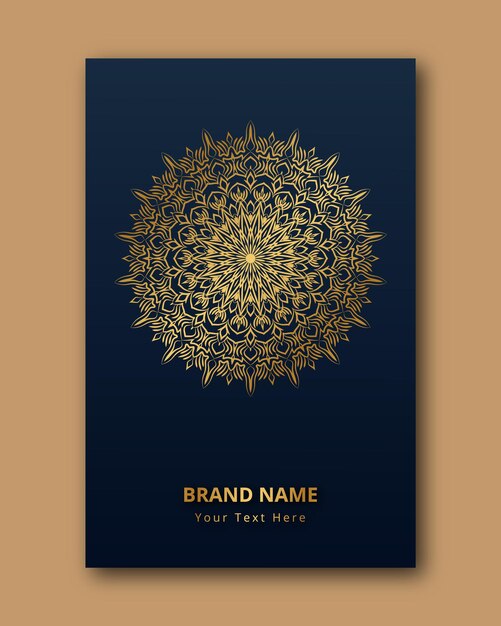 cuidado de mandala de tela arabesco floral Vector Premium