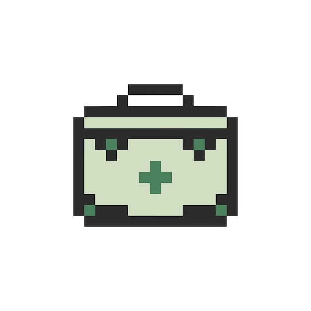 cuidado médico caso pixel art